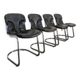 Série de 4 chaises de Willy Rizzo