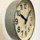 Industrial factory wall clock from Chronotechna, 1950s