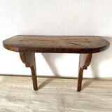 Rustic wooden wall shelf