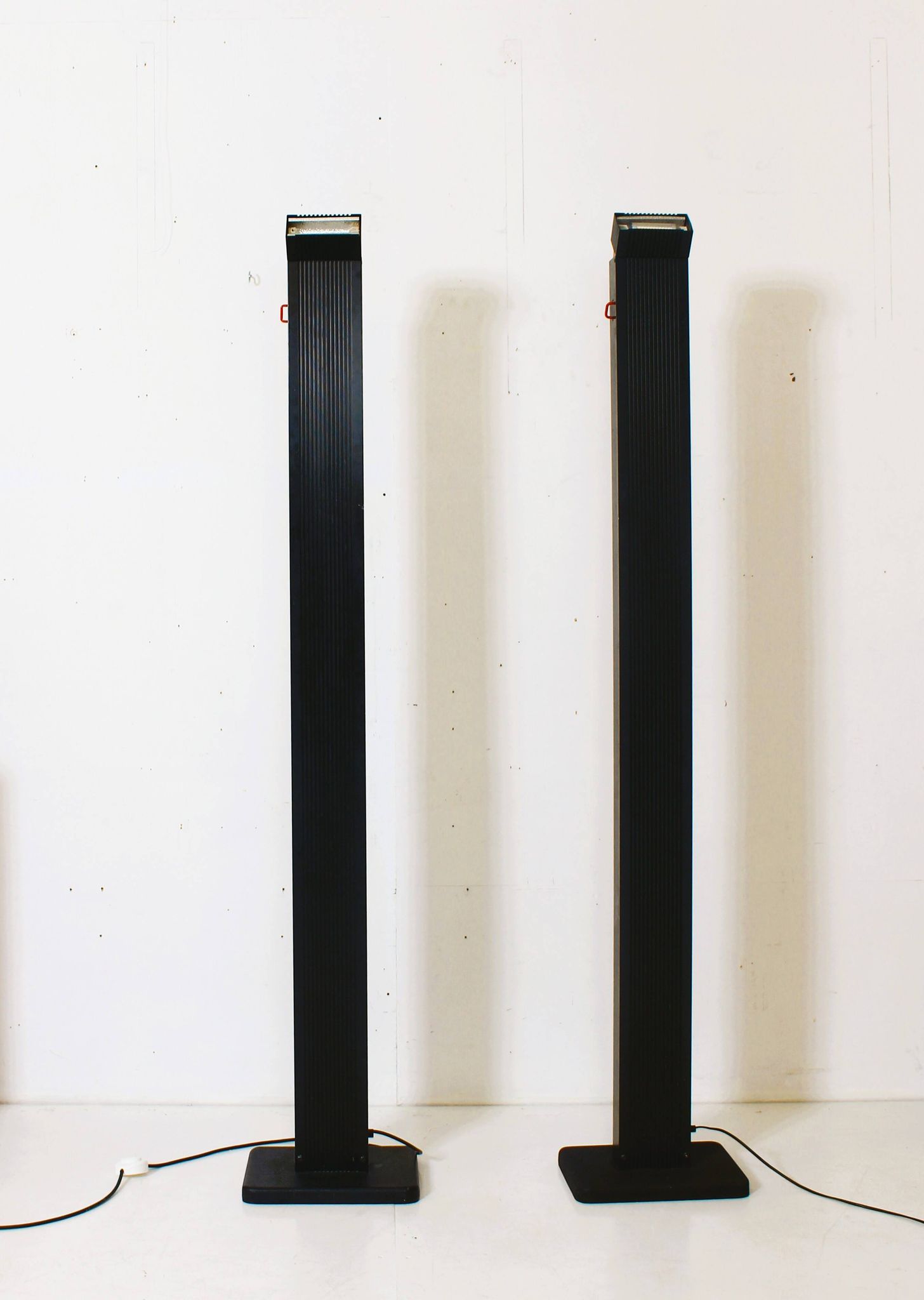 Pair of vintage Italian floor lamps "Zagar" by Silvio Carpani for Stil