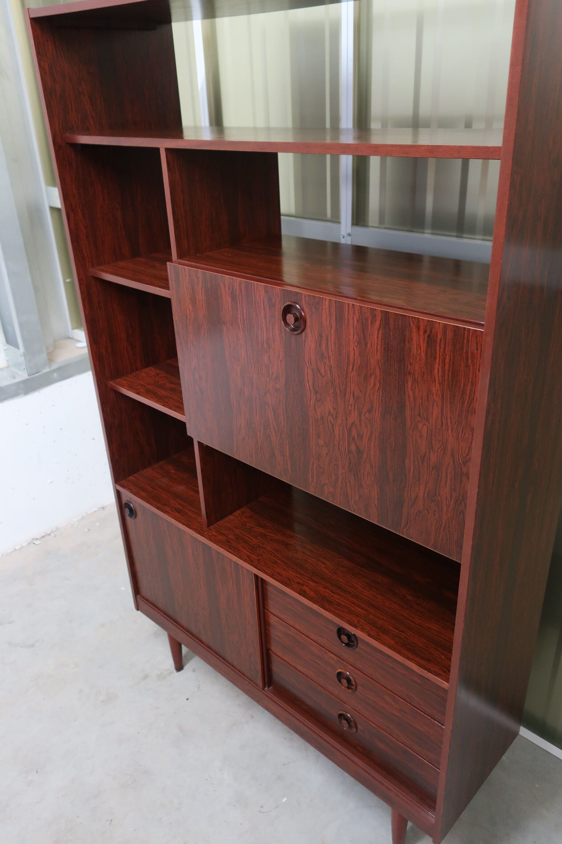 Room divider in rosewood of the 70s