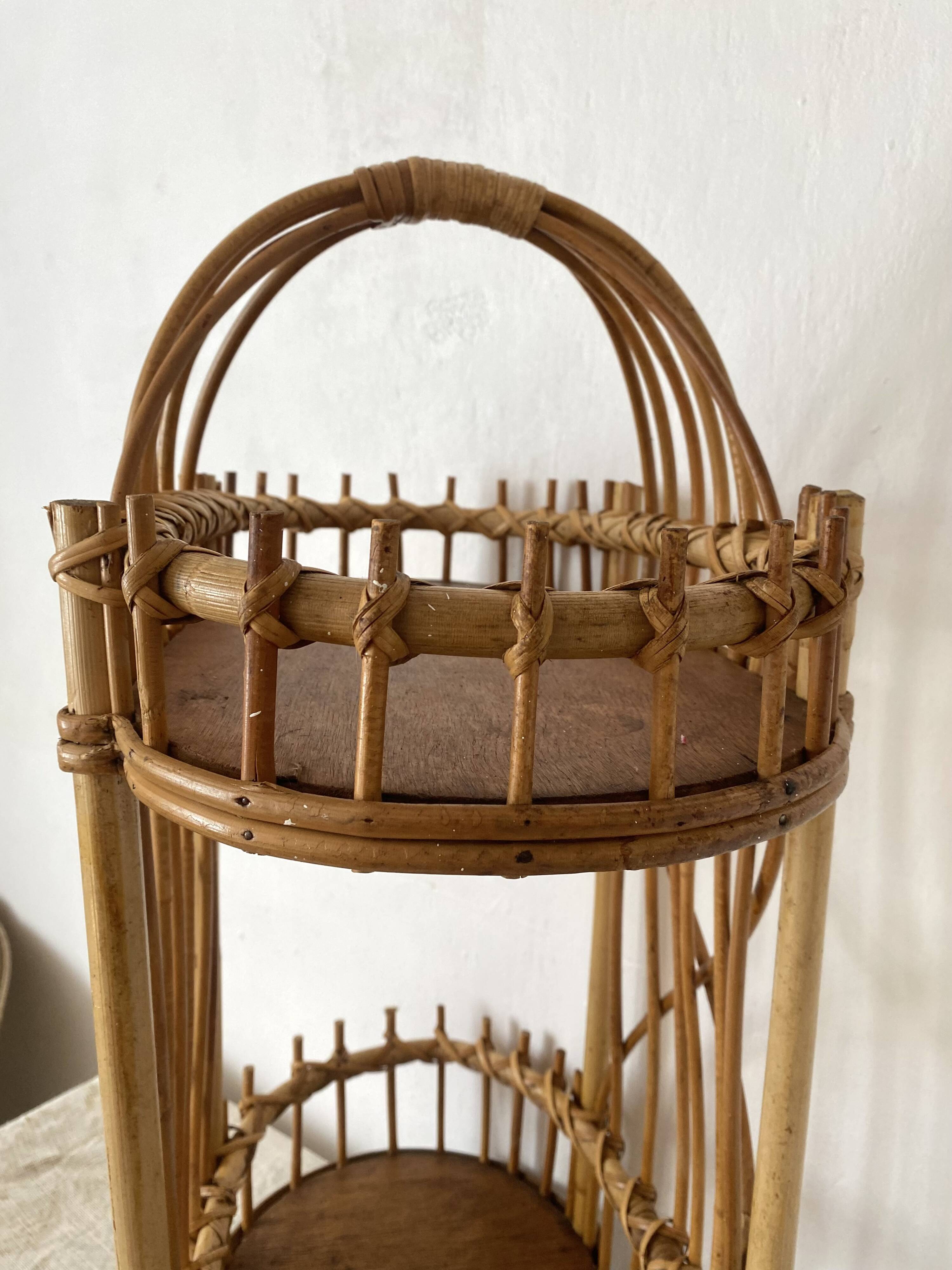 Rattan mini bar from the 60s-70s.