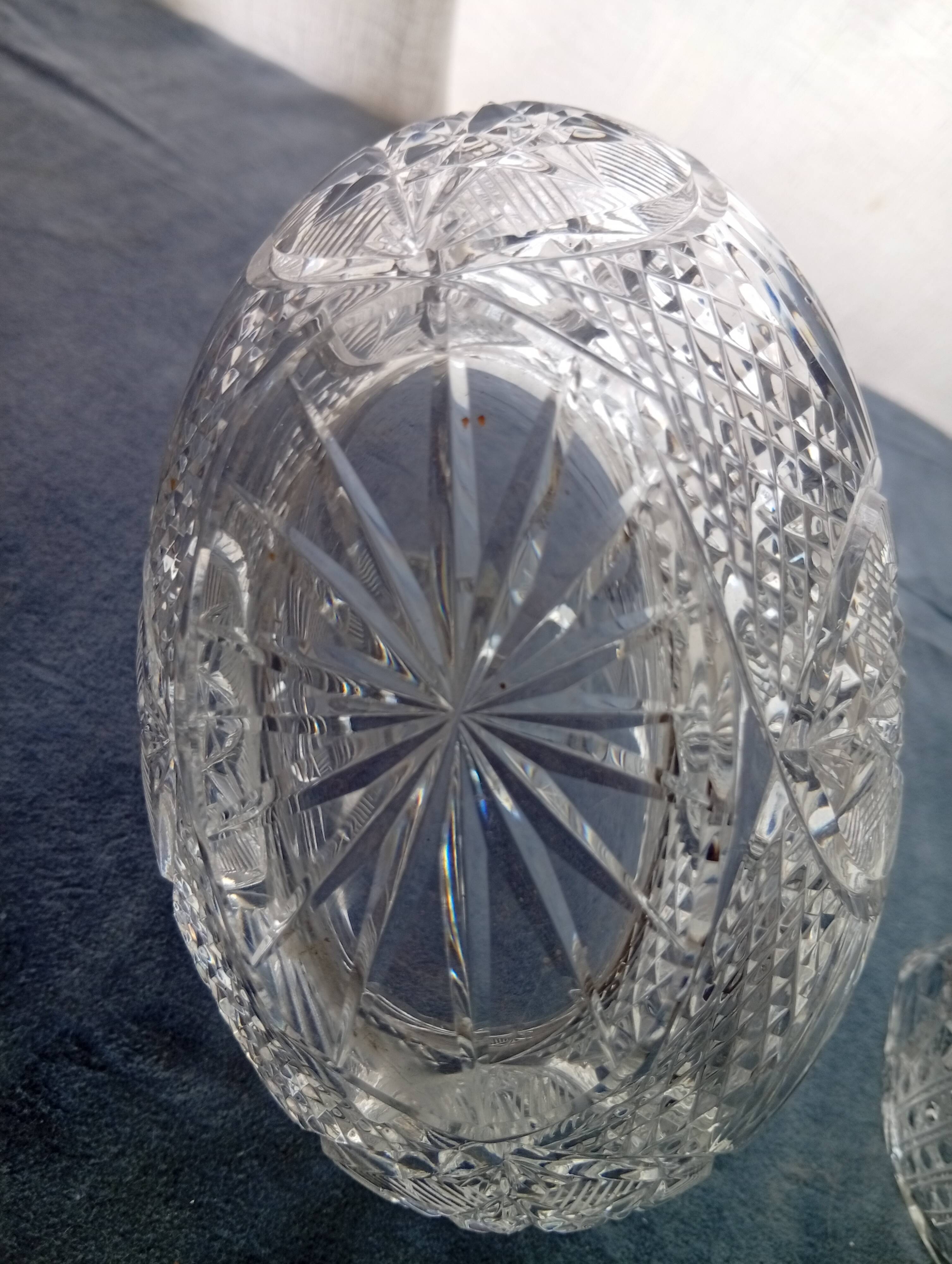 Set of crystal baskets from Zawiercie