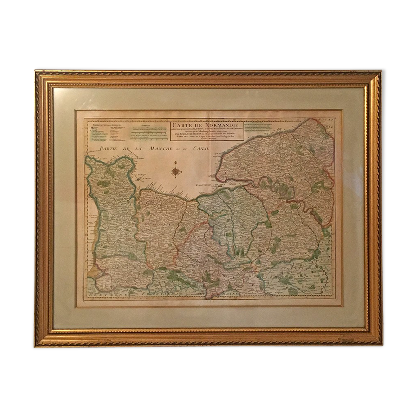 Map of Normandy (XVIIIth)