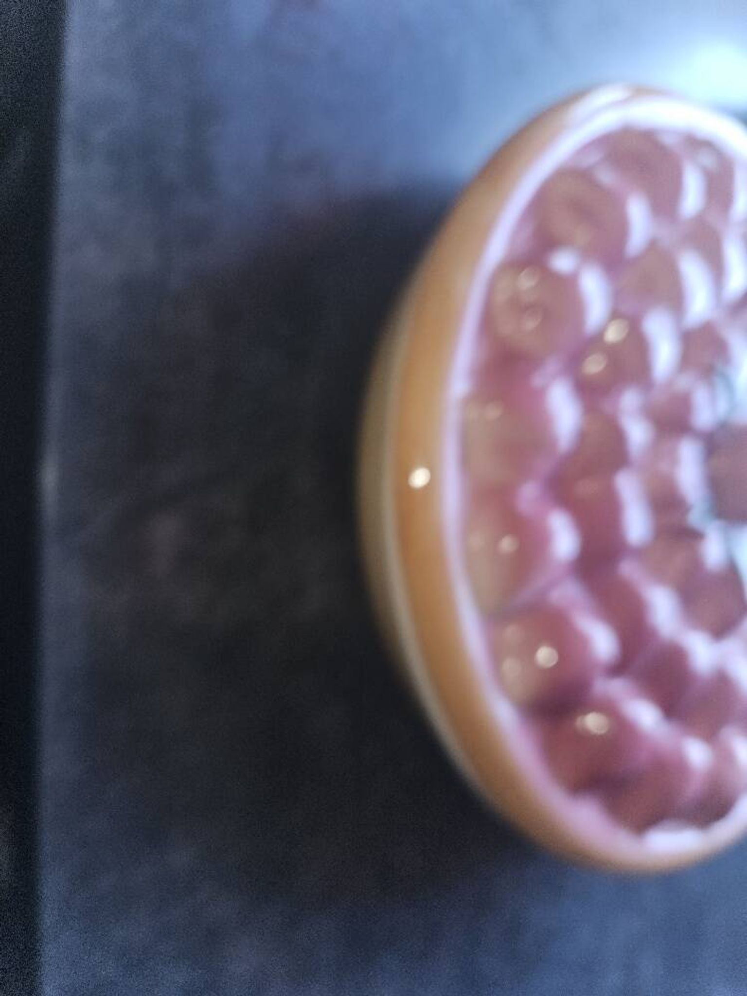 Vintage dessert plate in glazed ceramic with strawberry design, 1950s-1970s.