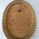 Vintage rattan mirror 47x36 cm 60s