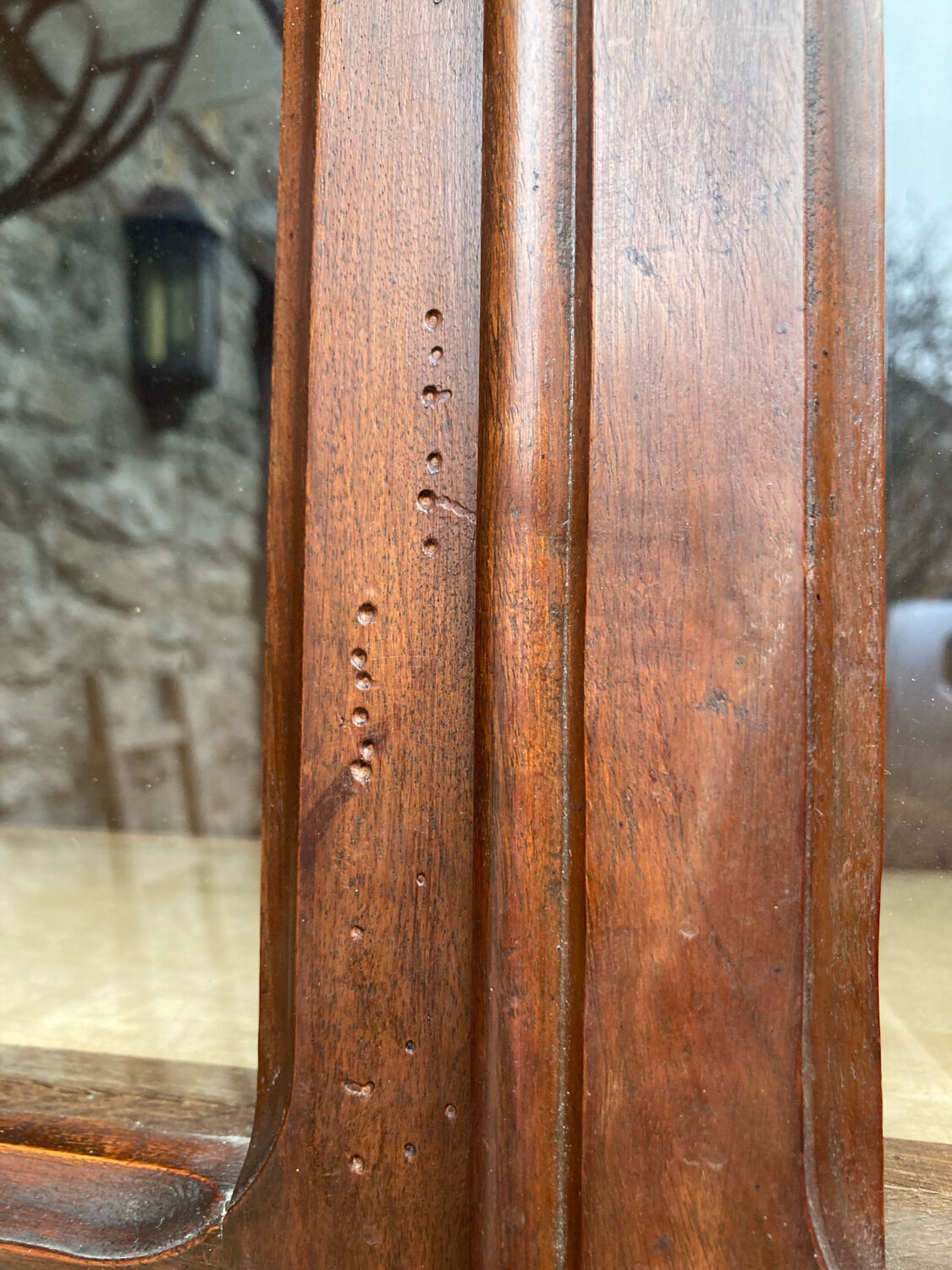 Vintage glass-fronted cabinet