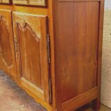 Enfilade trois portes de style Louis XV en merisier massif XX siècle