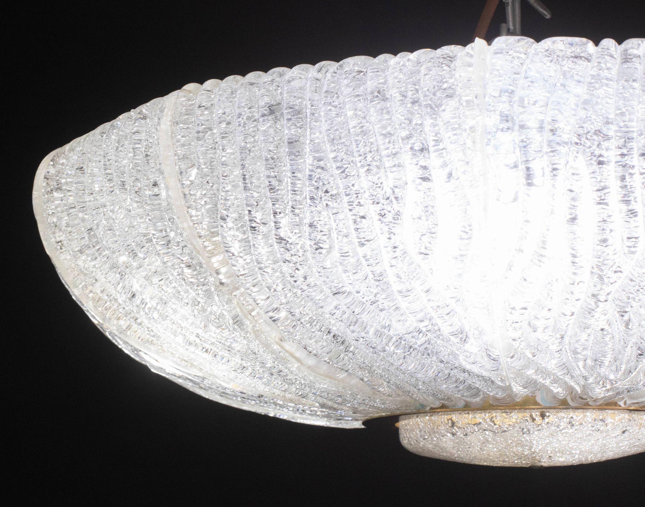 Luxurious Murano glass ceiling lamp model Royal by Barovier e Toso, 1970s