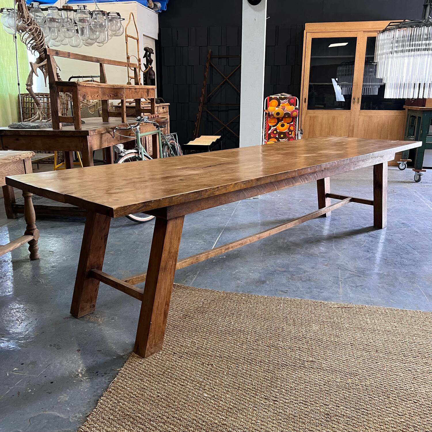 Oak farmhouse table