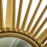 Large Vintage Sun Mirror Chaty Vallauris France 86cm