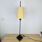 Brutalist lamp from Objet Insolite in metal, vintage