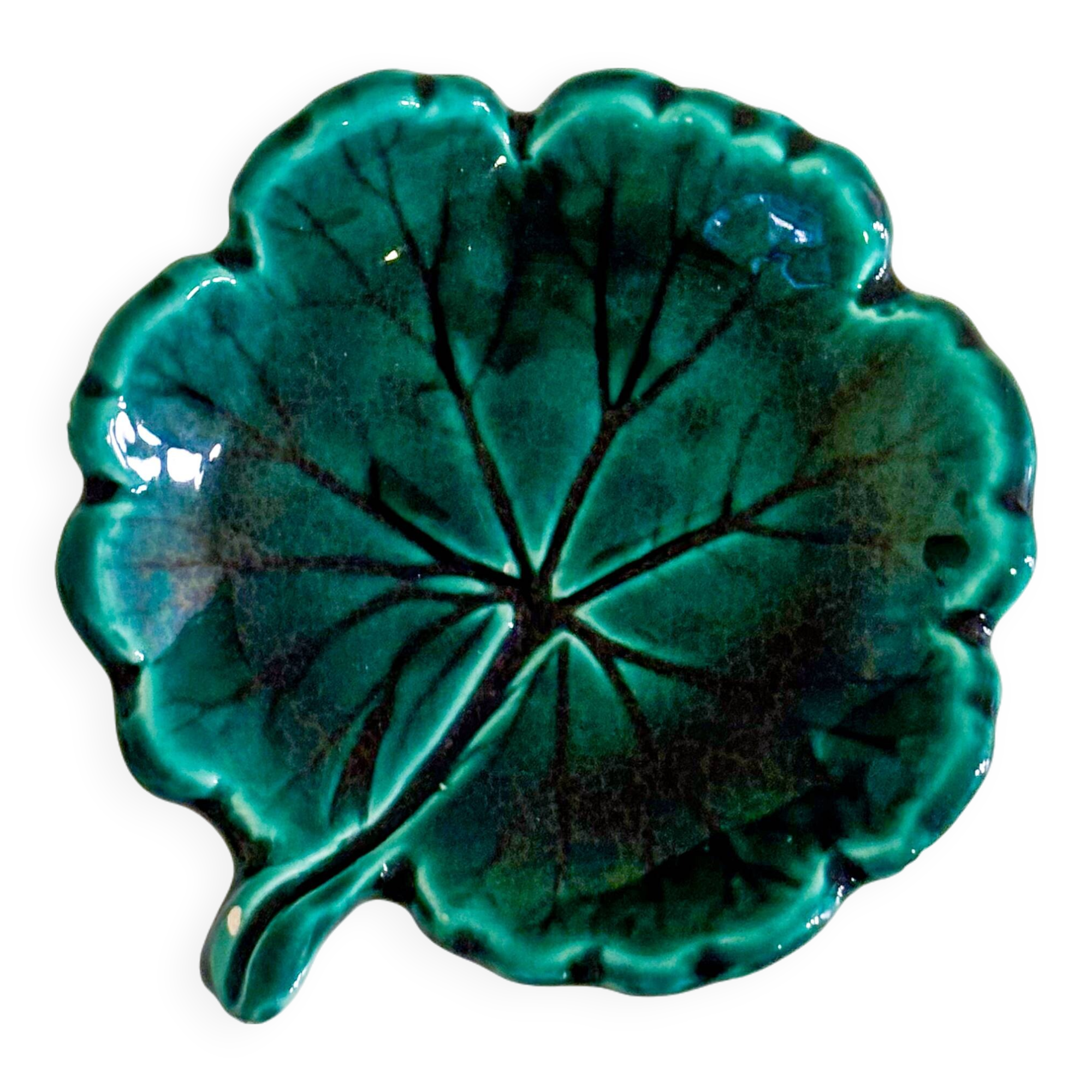 Slip tray, Leaf model, Green, 1960 - 12 X 13 cm