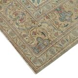 1980s 289 cm x 380 cm beige wool carpet