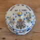 Advertising butter dish in earthenware from Desvres Maison Denis in Rennes