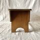 Rustic solid wood footrest
