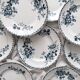 10 assiettes plates en terre de fer « Acacia » Moulin des Loups et Hamage