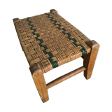 Small bench straw braided