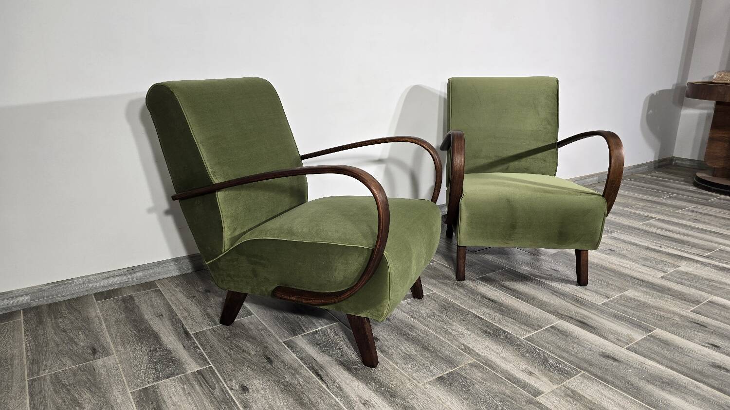 Fauteuils par Jindrich Halabala, 1940s, Set de 2
