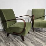 Armchairs by Jindrich Halabala, 1940s, Set of 2