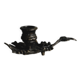 Rat tail metal candle holder