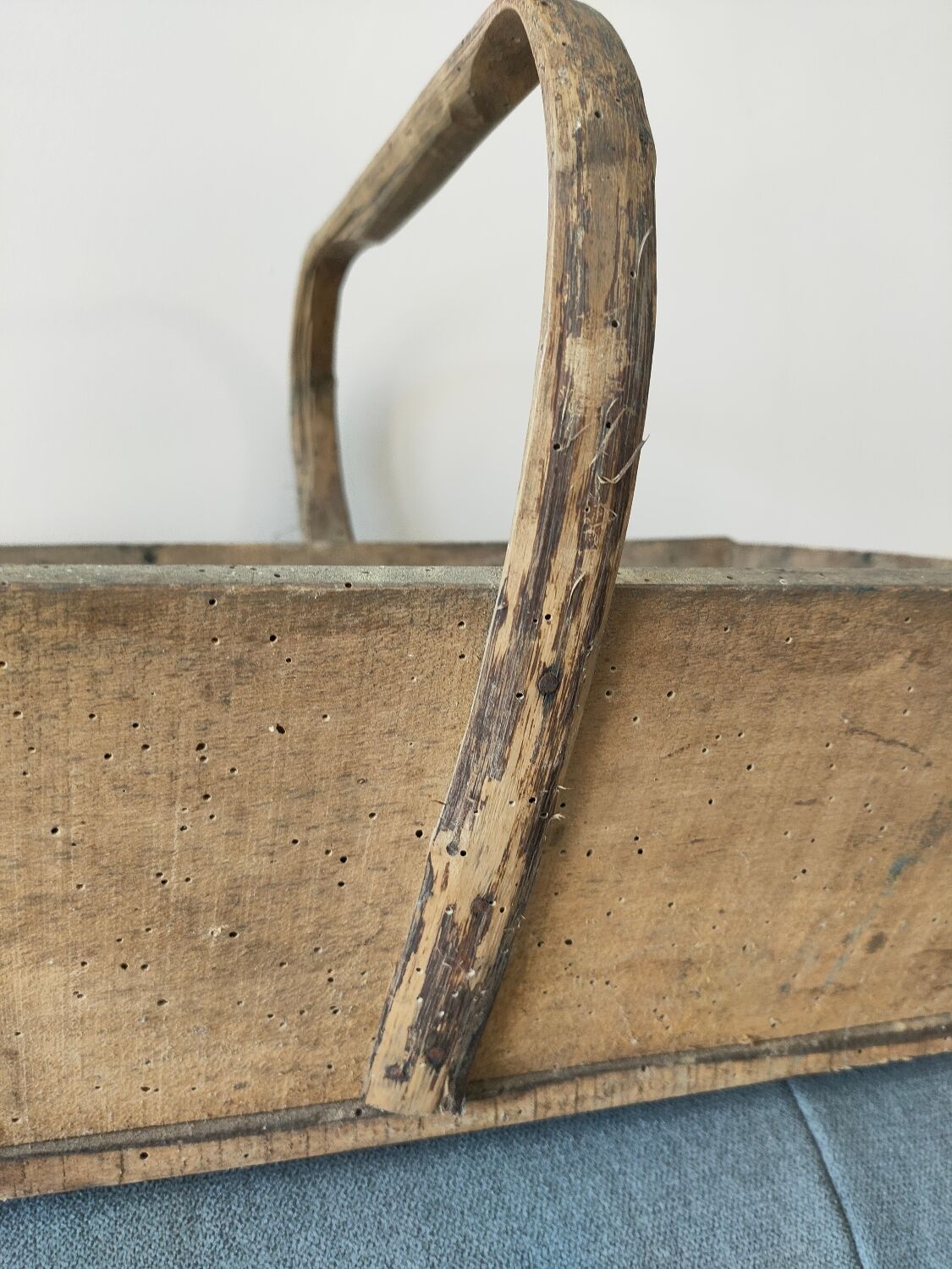 Old wooden basket