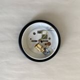 Small glass ceiling light from the 1980s, antique transparent light fixture