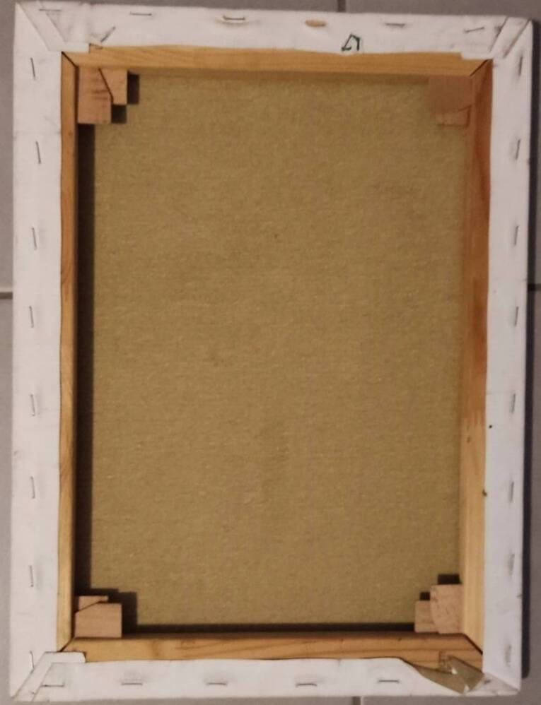 Original painting – Colorful urban scene – Signed