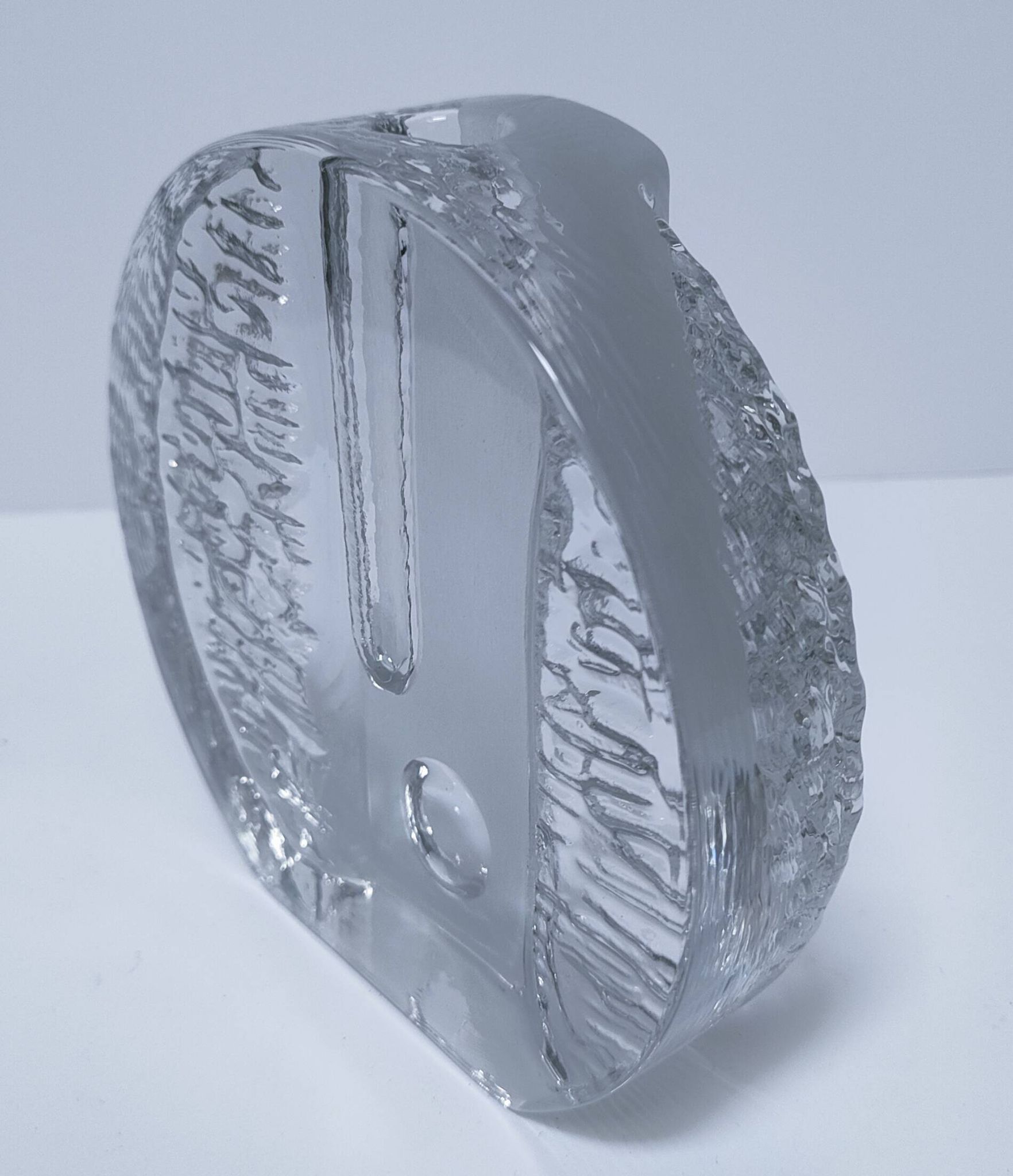glass vase design Walther Pukerberg glassworks 1970s