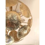 Lustre spoutnik en laiton nénuphar