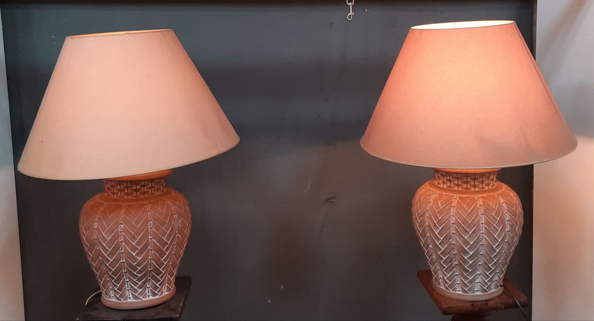 Paire de lampe decorative