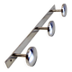 Chrome metal wall coat rack - mid 20th century