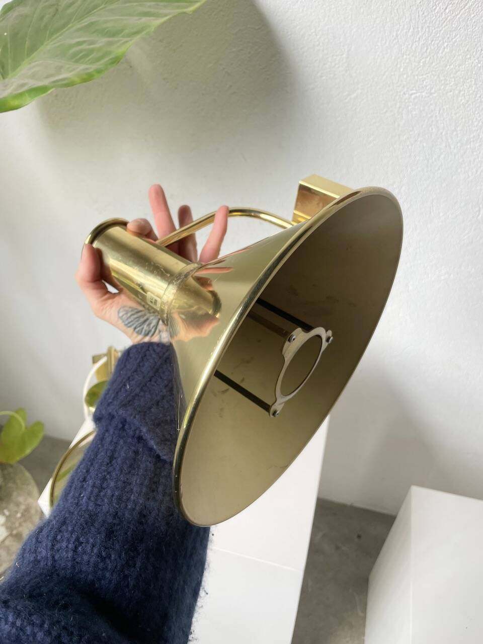 Pair of Hovik Lys brass wall lights Jonas Hidle Denmark