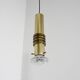 Set of Brass Pendants with a Solid Glass Lens, Netherlands, 1970s