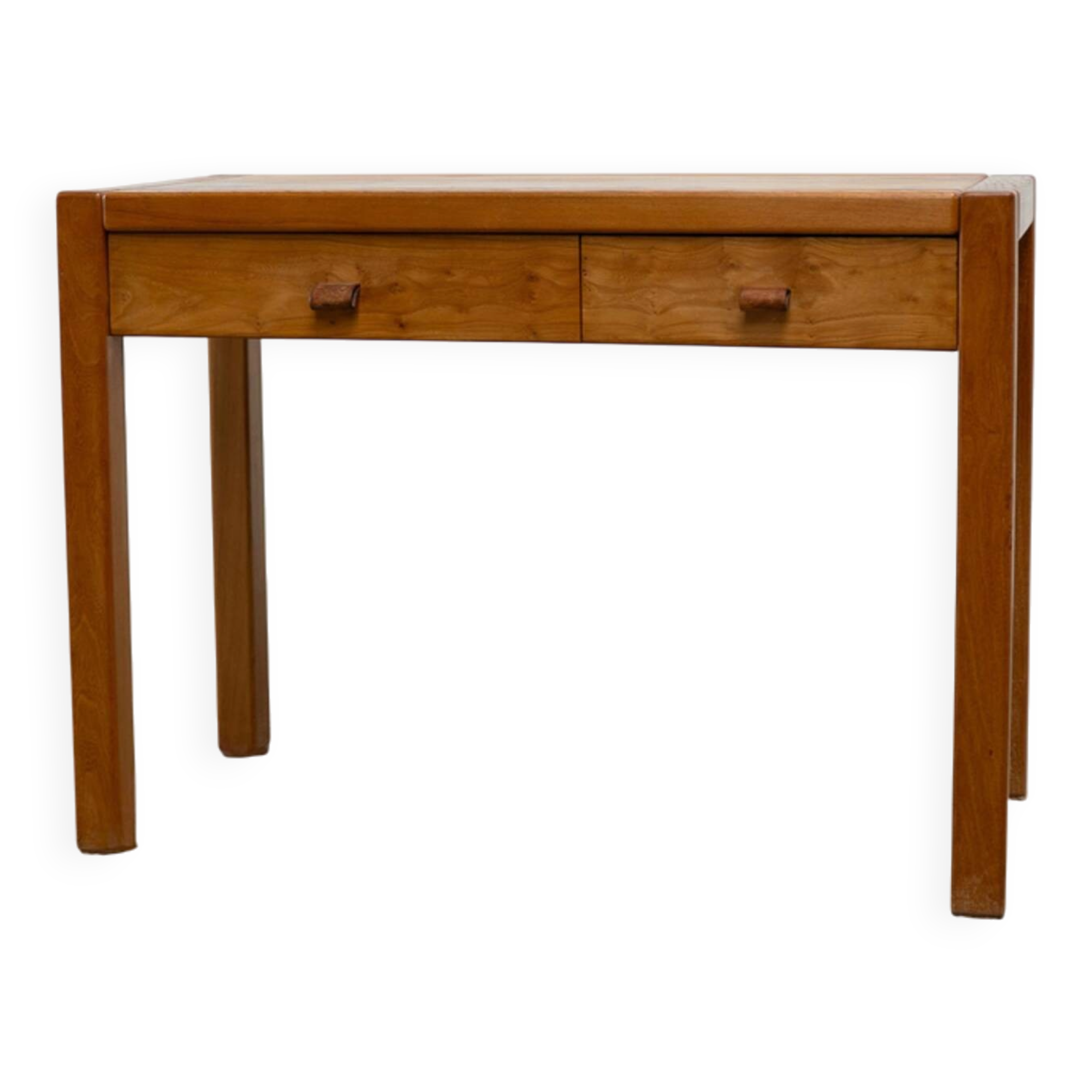 Solid elm desk by Roland Haeusler for Maison Regain
