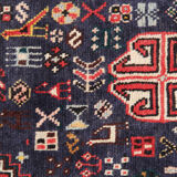 Tapis persan rouge fait à la main  103x158cm