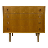 Scandinavian oak chest of drawers