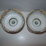 Pair of Keraluc Quimper candle holders
