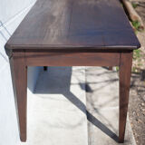 Farm table pear wood, old wood table, table 2 drawers, kitchen, countryside, chalet