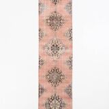 3x12 Pale Red Wool Vintage Persian Runner Rug, 86x379Cm SK 5457