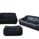 Sandra Set by Annie Hieronimus for Cinna – Black Leather Sofa Collection