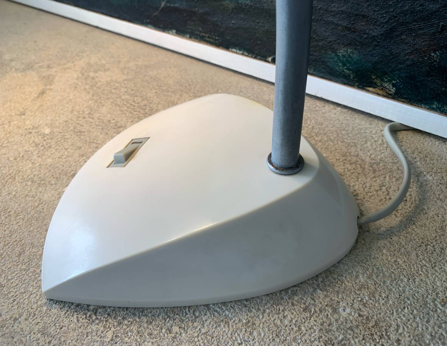 Vintage desk lamp - solid wood, Belgium