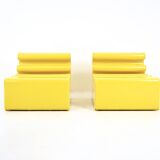 Pair of yellow “Karelia” armchairs by Liisi Beckmann for Zanotta, 1960