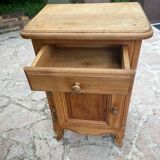 Vintage solid wood bedside table
