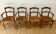 Set of 4 Louis XV style oak straw chairs/armchairs