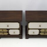Pair of Luciano Frigerio Mid-Century Modern Italian Bedside Tables, 1960s