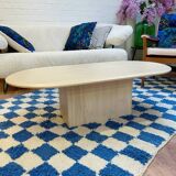 Coffee table in solid wood, 70s style.