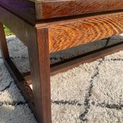Vintage coffee table in rosewood and ceramic.