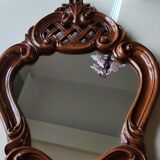 Louis XV style mirror decorated with deciduous trees, cross-shaped links and acanthus scrolls