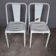 Pair of metal chairs 1960 vintage